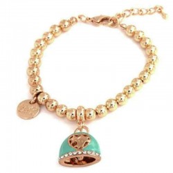 I love Capri bracelet in metal with bell pendant 00649