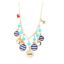 I love Capri necklace with pendants 00659
