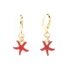Boucles d'oreilles I love Capri avec pendentif étoile de mer 00662