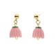 Ich liebe Capri-Ohrringe mit blütenförmigem Glockenanhänger 00664