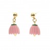 I love Capri earrings with flower-shaped bell pendant 00664