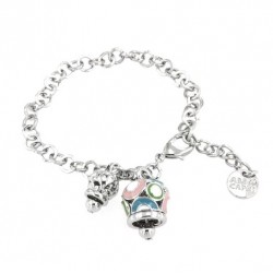 I love Capri metal bracelet with bell pendant 00669