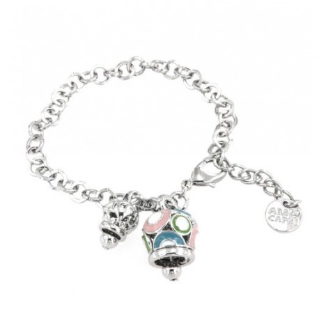 I love Capri metal bracelet with bell pendant 00669