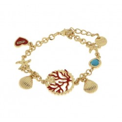 Bracelet I love Capri avec symboles marins 00670