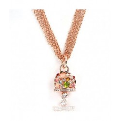 I love Capri multi-strand necklace with bell 00672