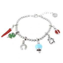 I love Capri bracelet with lucky charms 00673