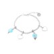 I love Capri bracelet with hearts and bells 00676
