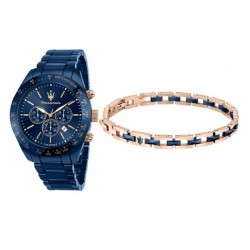 Maserati Men's Box with Watch and Bracelet Traguardo R8873650003