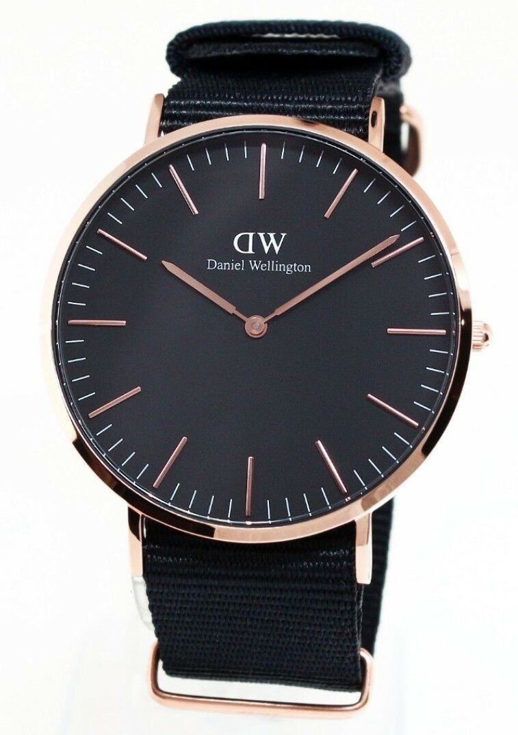 Classic Cornwall Daniel Wellington Uhr Damen Schwarz Rose Cornwall